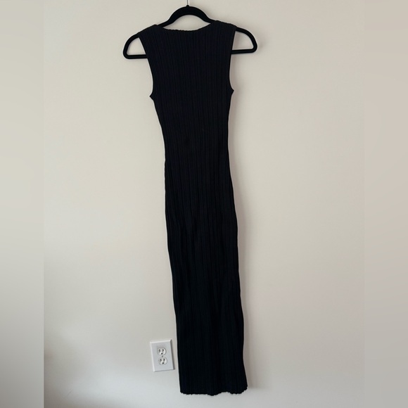 Quince Black Cotton Cashmere Ribbed Sleeveless Midi
Dress Size Small - Picture 4 of 8